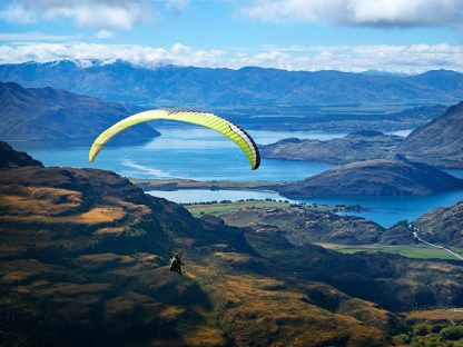 paragliding treble cone